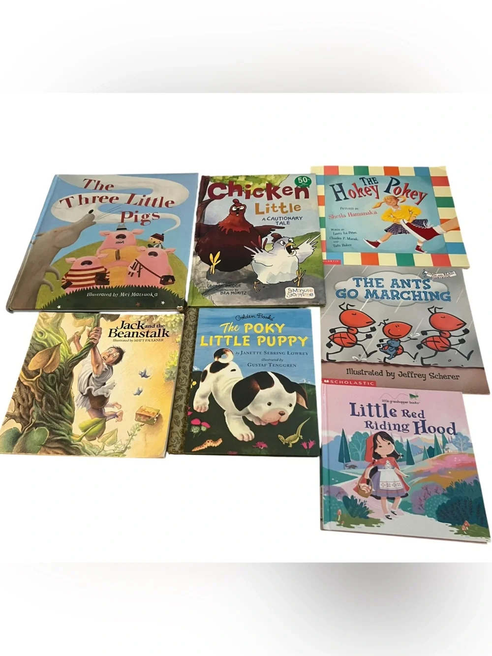 Lot of 7 Colorful Children’s Picture Books - Classic Stories